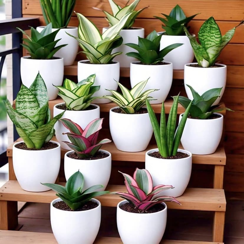 Collection of houseplants